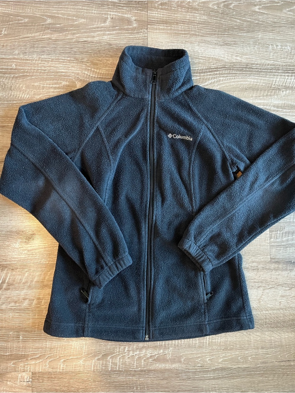 Columbia Black Fleece Full Zip Jacket Womens Small